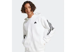 adidas Sportswear Kapuzensweatshirt FI 3S FZ Creme/Weiß/Hellgrau