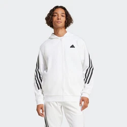 adidas Sportswear Kapuzensweatshirt FI 3S FZ Creme/Weiß/Hellgrau