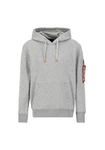 Alpha Industries R Print Hoodie Hellgrau/Grau