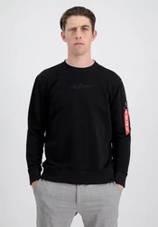 Alpha Industries Double Layer Sweater Schwarz/Dunkelblau