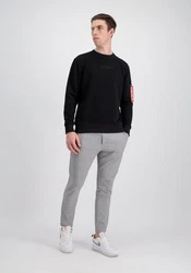 Alpha Industries Double Layer Sweater Schwarz/Dunkelblau
