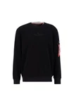 Alpha Industries Double Layer Sweater Schwarz/Dunkelblau