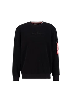 Alpha Industries Double Layer Sweater Schwarz/Dunkelblau Alpha Industries Double Layer Sweater Schwarz/Dunkelblau