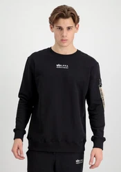 Alpha Industries Men Sweatshirts Organics Sweater Dunkelblau/Schwarz