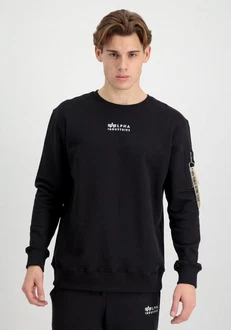 Alpha Industries Men Sweatshirts Organics Sweater Dunkelblau/Schwarz Alpha Industries Men Sweatshirts Organics Sweater Dunkelblau/Schwarz
