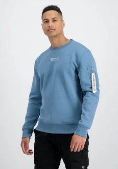 Alpha Industries Men Sweatshirts Organics Sweater Blau/Hellblau/Grau