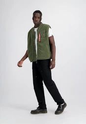 Alpha Industries Blouson Teddy Vest Dunkelgrün/Grün