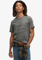 Superdry Rundhalsshirt GRAPHIC T SHIRT Grün/Dunkelgrau/Weiß/Grau/Hellgrau/Dunkelgrün