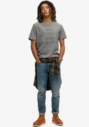 Superdry Rundhalsshirt GRAPHIC T SHIRT Grün/Dunkelgrau/Weiß/Grau/Hellgrau/Dunkelgrün