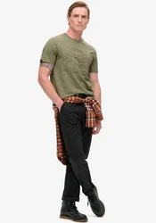 Superdry Rundhalsshirt GRAPHIC T SHIRT Dunkelgrün