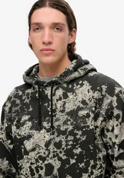 Superdry Kapuzensweatshirt Utility Camo Logo Loose Hood Schwarz/Creme/Gelb/Braun/Beige