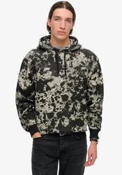 Superdry Kapuzensweatshirt Utility Camo Logo Loose Hood Schwarz/Creme/Gelb/Braun/Beige