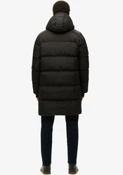 Superdry Steppjacke HOODED SPORTS PUFFER MID JKT schwarz/black