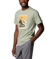 Columbia T-Shirt CSC Seasonal Logo Tee Dunkelgrün/Khaki/Grün/Hellgrün