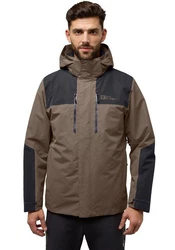 Jack Wolfskin 3-in-1 Funktionsjacke JASPER 3IN1 JKT M Braun/Khaki