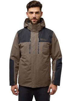 Jack Wolfskin 3-in-1 Funktionsjacke JASPER 3IN1 JKT M Braun/Khaki