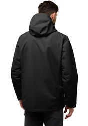 Jack Wolfskin Funktionsjacke ALTENBERG 3IN1 Schwarz/Dunkelgrau/Grau