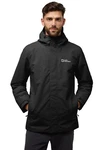Jack Wolfskin Funktionsjacke ALTENBERG 3IN1 Schwarz/Dunkelgrau/Grau