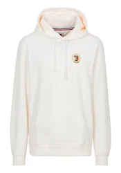 Tommy Jeans Sweatshirt TJM REG TJ FLAG CREST HOOD EXT Weiß/Rosa/Creme