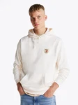 Tommy Jeans Sweatshirt TJM REG TJ FLAG CREST HOOD EXT Weiß/Rosa/Creme