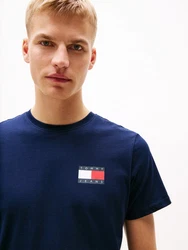 Tommy Jeans T-Shirt 'ESSENTIAL' Dunkelblau/Blau