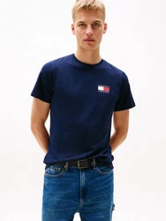 Tommy Jeans T-Shirt 'ESSENTIAL' Dunkelblau/Blau