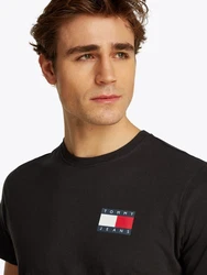 Tommy Jeans T-Shirt 'ESSENTIAL' Schwarz