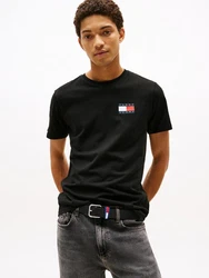 Tommy Jeans T-Shirt 'ESSENTIAL' Schwarz