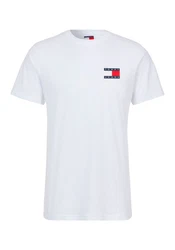 Tommy Jeans T-Shirt 'ESSENTIAL' Weiß/Creme
