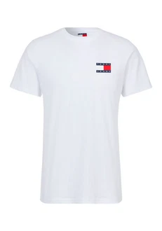 Tommy Jeans T-Shirt 'ESSENTIAL' Weiß/Creme