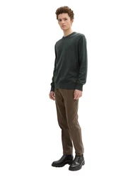 TOM TAILOR DENIM Pullover Khaki/Dunkelgrün
