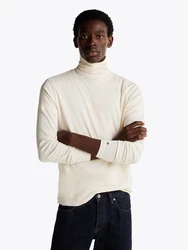 TOMMY HILFIGER Shirt ROLL NECK LS TEE ecru/wei/ivory petal