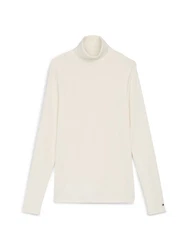 TOMMY HILFIGER Shirt ROLL NECK LS TEE ecru/wei/ivory petal