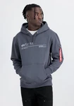 Alpha Industries Hoodie AI Reflective Grau/Dunkelblau/Hellgrau/Dunkelgrau