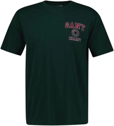 Gant T-Shirt CREST GRAPHIC TSHIRT Dunkelgrün/Grün