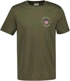 T-Shirt PRINT SS TSHIRT Kontrastfarbene Stickerei auf der Brust