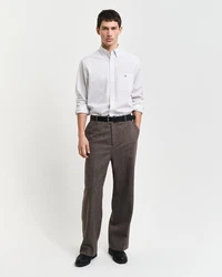 Gant Langarmhemd REG MICRO PRINT SHIRT EGGSHELL