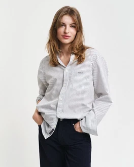 Gant Langarmhemd REG POPLIN STRIPE wei