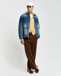 Gant Langarmhemd REG POPLIN STRIPE Gelb