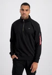 Alpha Industries X-Fit Half Zip Sweater Schwarz/Dunkelblau