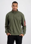Alpha Industries X-Fit Half Zip Sweater Dunkelgrün/Khaki