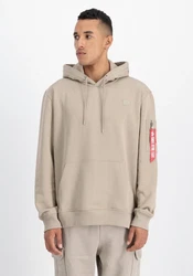 Alpha Industries Hoodie X-Fit Label II Khaki/Beige/Braun/Grau