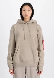 Alpha Industries Hoodie X-Fit Label II Khaki/Beige/Braun/Grau