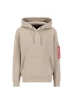 Alpha Industries Hoodie X-Fit Label II Khaki/Beige/Braun/Grau