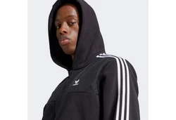 ADIDAS ORIGINALS Sweatjacke Kapuzensweatshirt 'Adicolor' schwarz/wei