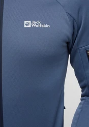 Jack Wolfskin Fleecejacke ALPGRAT FZ Grau/Dunkelblau/Hellblau