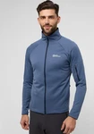 Jack Wolfskin Fleecejacke ALPGRAT FZ Grau/Dunkelblau/Hellblau