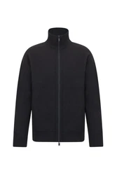 Drykorn Strickpullover Strickjacke Janor schwarz