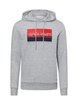 Jack & Jones Kapuzenpullover JJNolan navy / graumeliert / rot