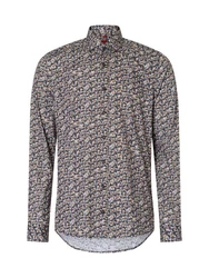 Finshley & Harding Businesshemd Rot/Lila/Grau/Braun